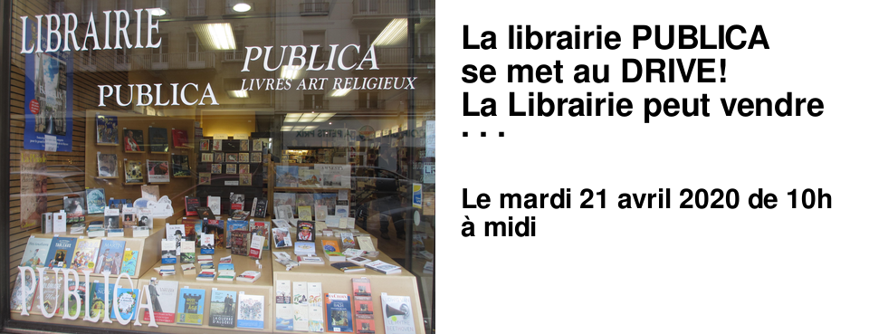 La librairie PUBLICA se met au DRIVE! La Librairie peut vendre sur son stock actuel en mode retrait. Passez votre commande par mail � l'adresse librairie.publica@orange.fr